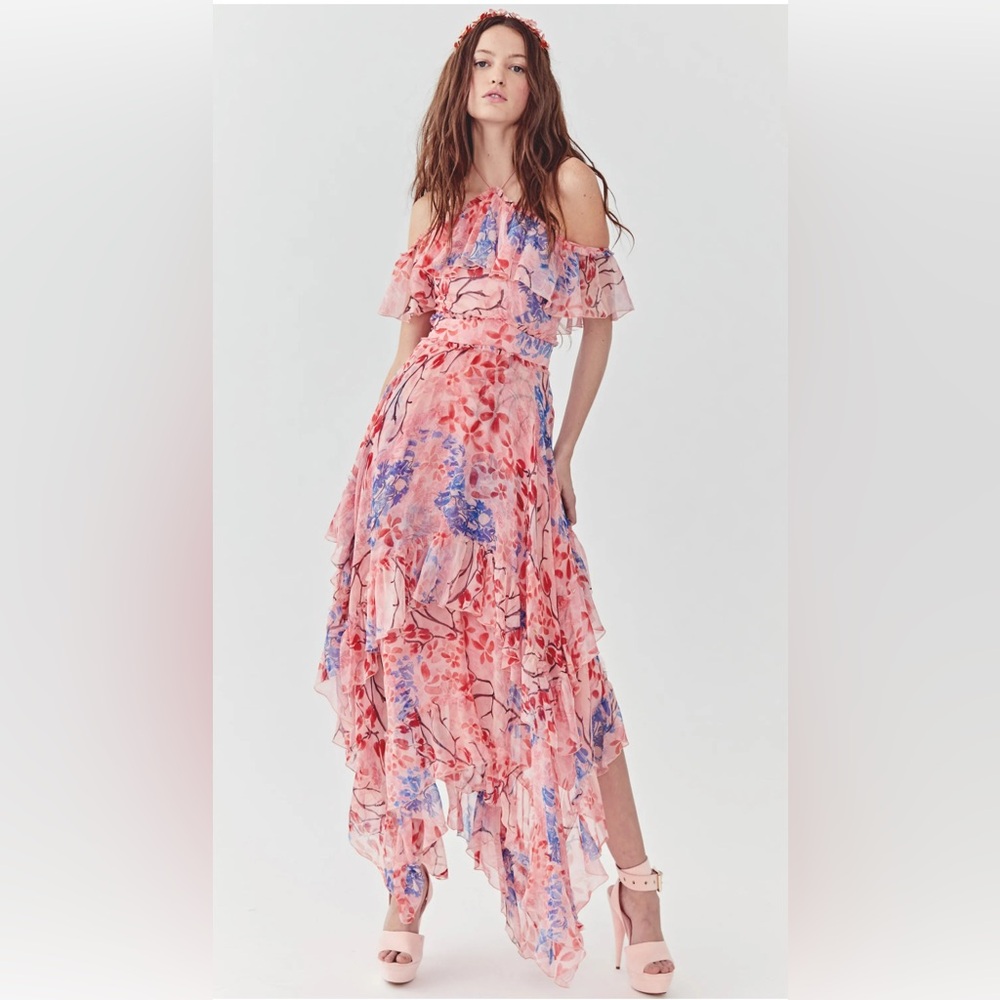 Alice + Olivia Galina Handkerchief Evening Dress Size 12